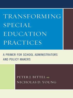cover image of Transforming Special Education Practices